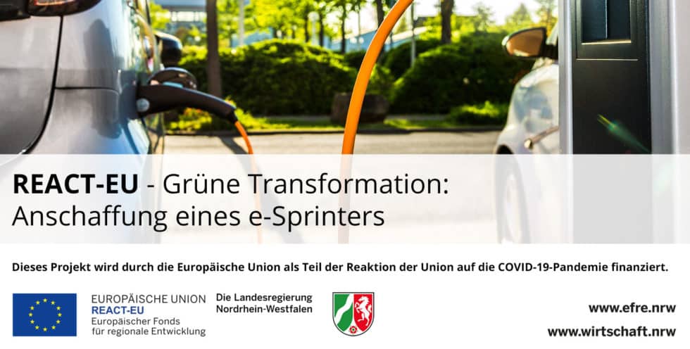 REACT-EU – Grüne Transformation: Anschaffung e-Sprinter